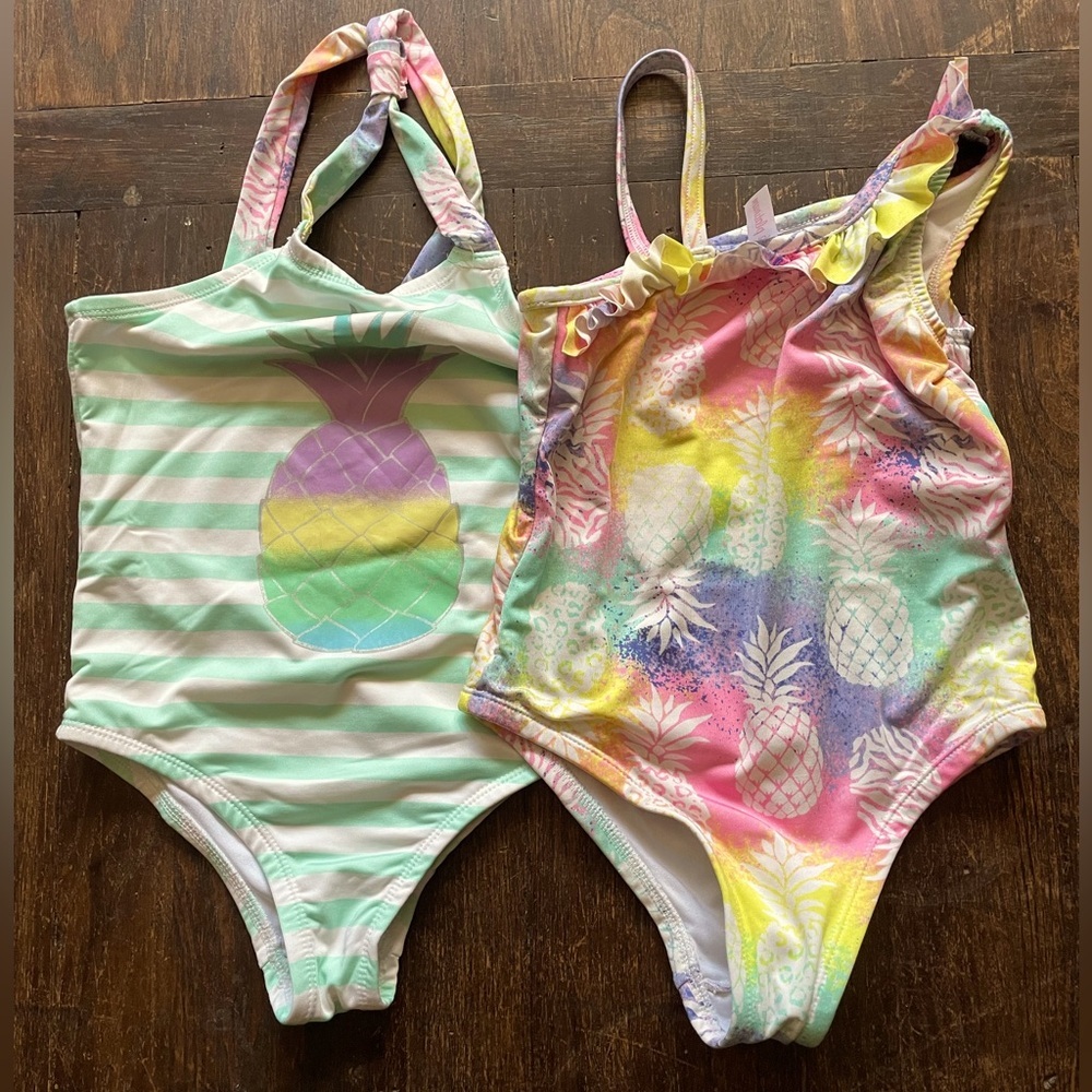 Pink Platinum Swimming Suit Bundle for Little Girls